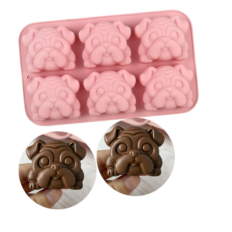 Bunny Cake Mold - Bulldog Chocolate Silicone Mold Cartoon Animal