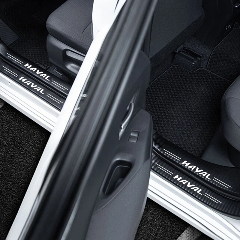 1/4/5Pcs Car Door Sill Scuff P - Crepe Pan Carbon ulasan dan harga