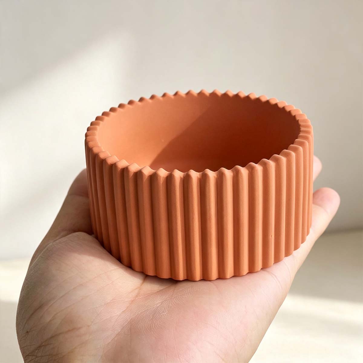 Round Striped Candle Jar Silic - Potsticker Mold ulasan dan harga