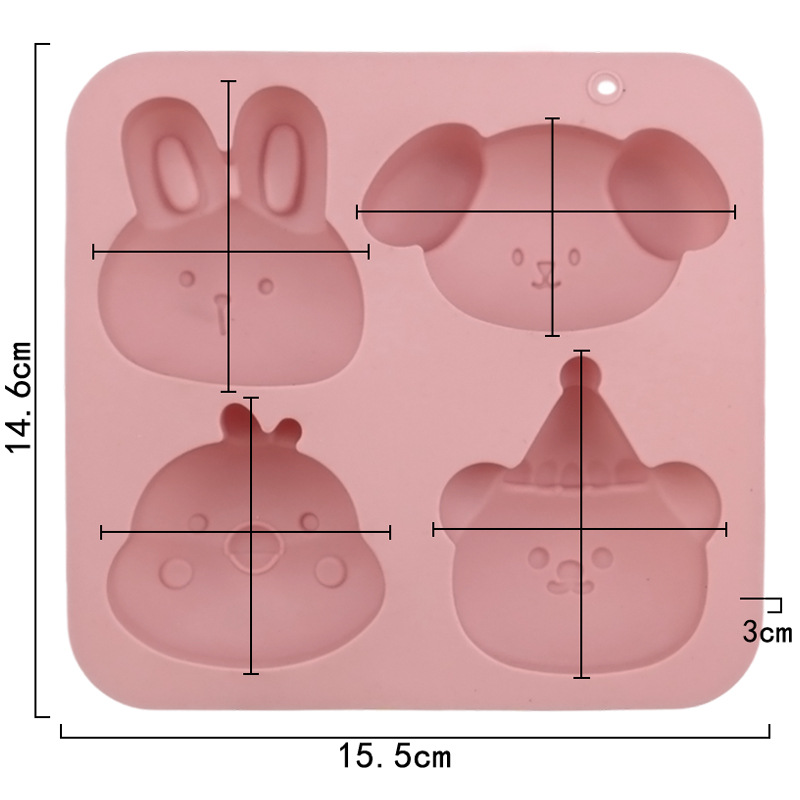 Wholesale 4-cavity Animal Chic - Bunny Cake Mold ulasan dan harga