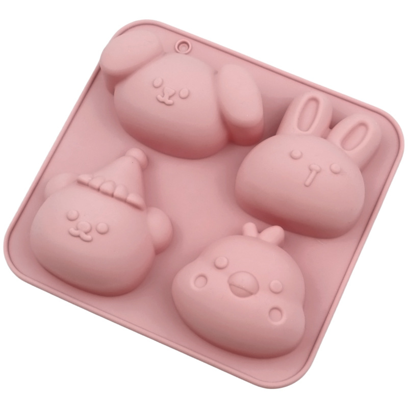 Wholesale 4-cavity Animal Chic - Bunny Cake Mold ulasan dan harga
