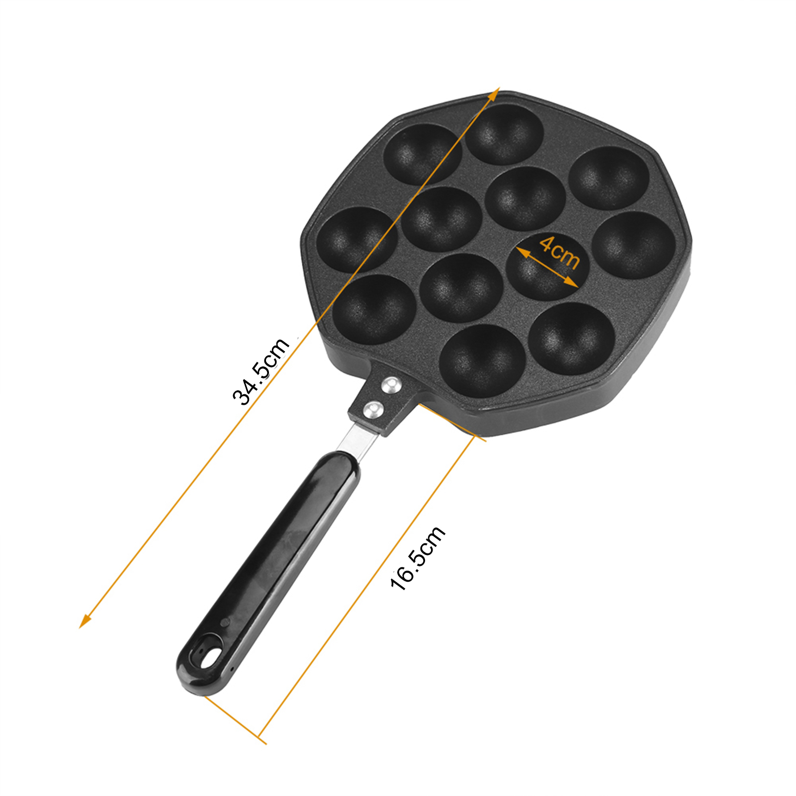 12 Cavity Aluminum Non Stick T - Takoyaki Grill Plate ulasan dan harga