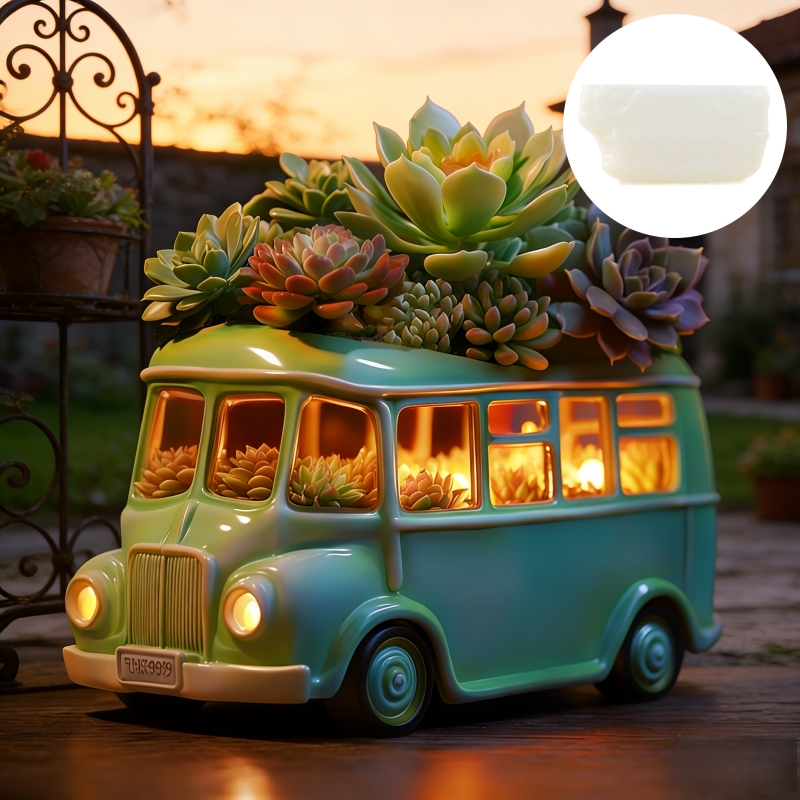 Bus succulent plant flowerpot  - Potsticker Mold ulasan dan harga