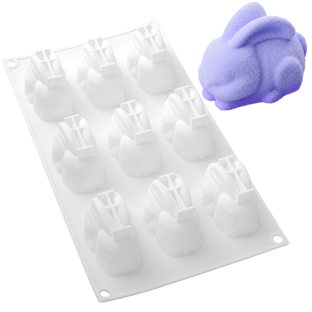 Squat Sitting Long Eared Rabbi - Bunny Cake Mold ulasan dan harga