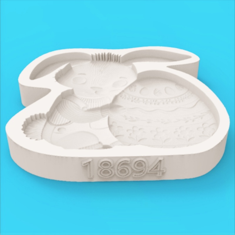 Easter Egg-Holding Bunny Silic - Bunny Cake Mold ulasan dan harga